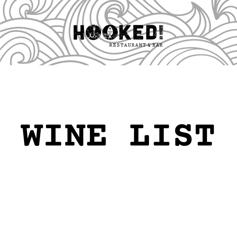 Hooked! Truro Wine List Drinks Menu